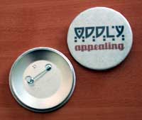 An original Oddly Appealing button