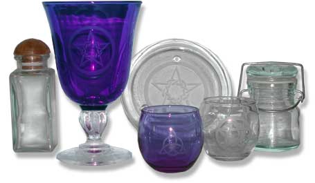Hand-etched glassware from the original OddlyAppealing.com